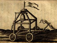 Kriegswagen mit Glocke, De Tintinnabulis, Hieronymi Anglarensis, Antwerpen, 1664, Privatbesitz